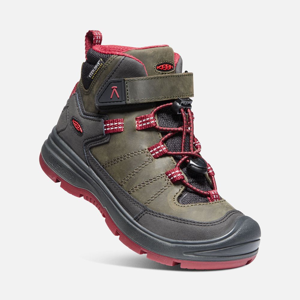 Bottes de Randonnée Keen Enfant porno/Rouge | Redwood Waterproof | NLFHY-7652